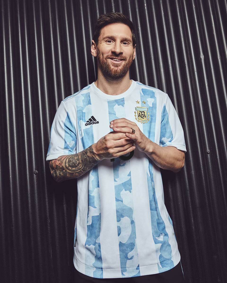 Argentina Home Away Soccer Jersey 10# Messi Football Shirt Short Sleeve Football Jersey Set. 